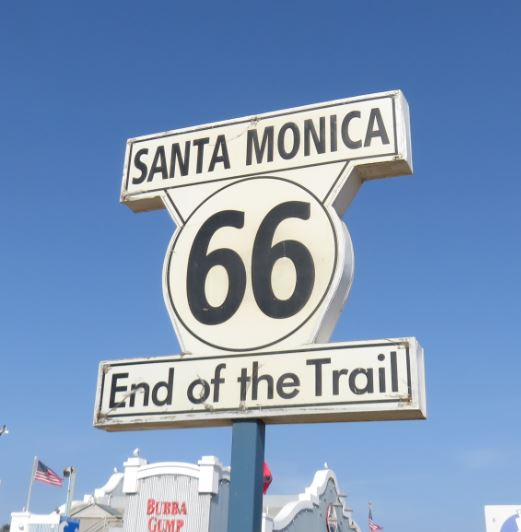 Hier endet die Route 66